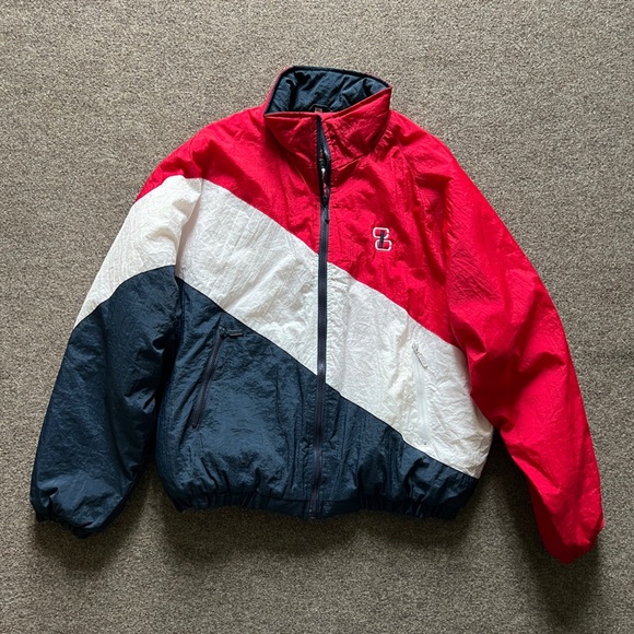 pro classics Other - Vintage Pro Classics Nylon Bomber Jacket Men’s XL Retro Red Blue Quilted Lining